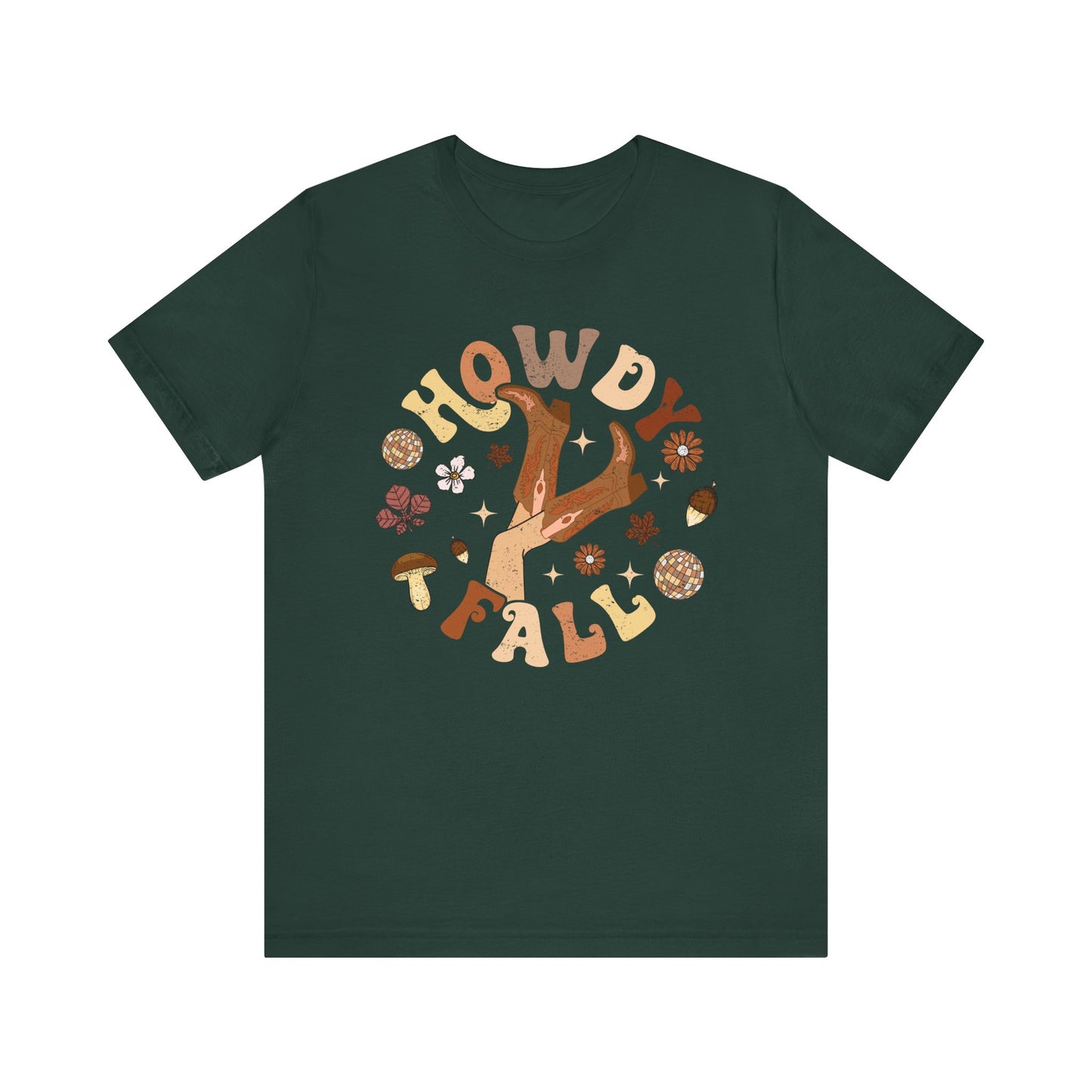 Retro Groovy Howdy Fall Shirt – Western Cowgirl Thanksgiving Rodeo Tee