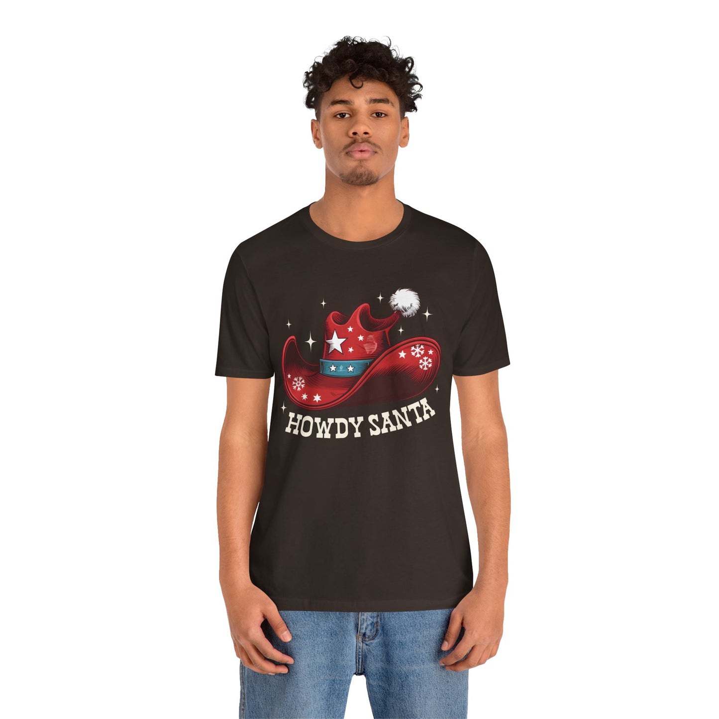 Howdy Santa Shirt – Funny Cowboy Claus Western Christmas Holiday Pajama Tee