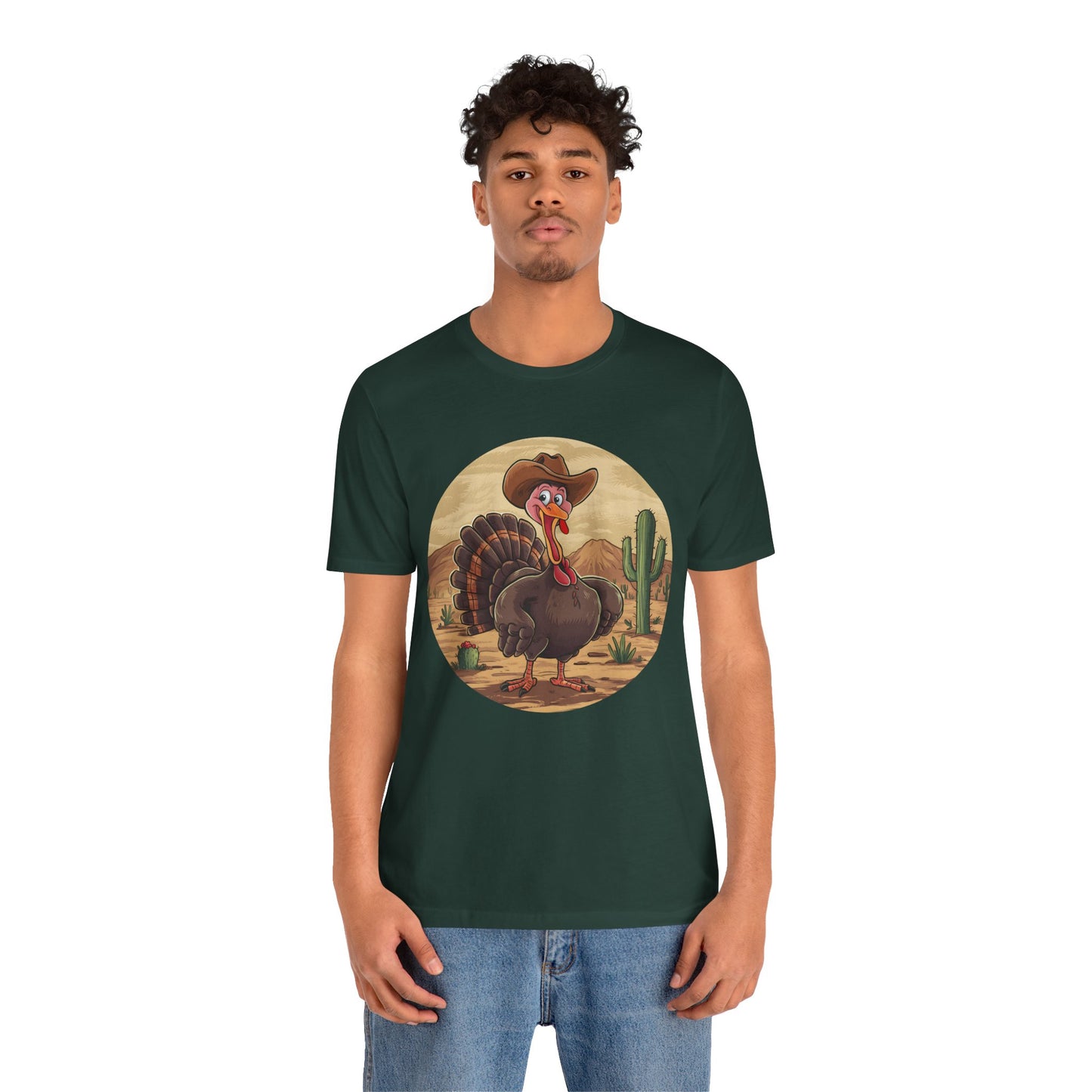 Western Thanksgiving Cowboy Turkey Shirt – Texas Desert Cowgirl Tee