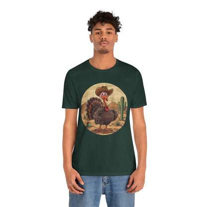 Western Thanksgiving Cowboy Turkey Shirt – Texas Desert Cowgirl Tee