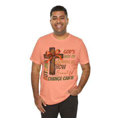 Autumn Is God’s Way Shirt – Coquette Bow Christian Cross Fall Thanksgiving Tee