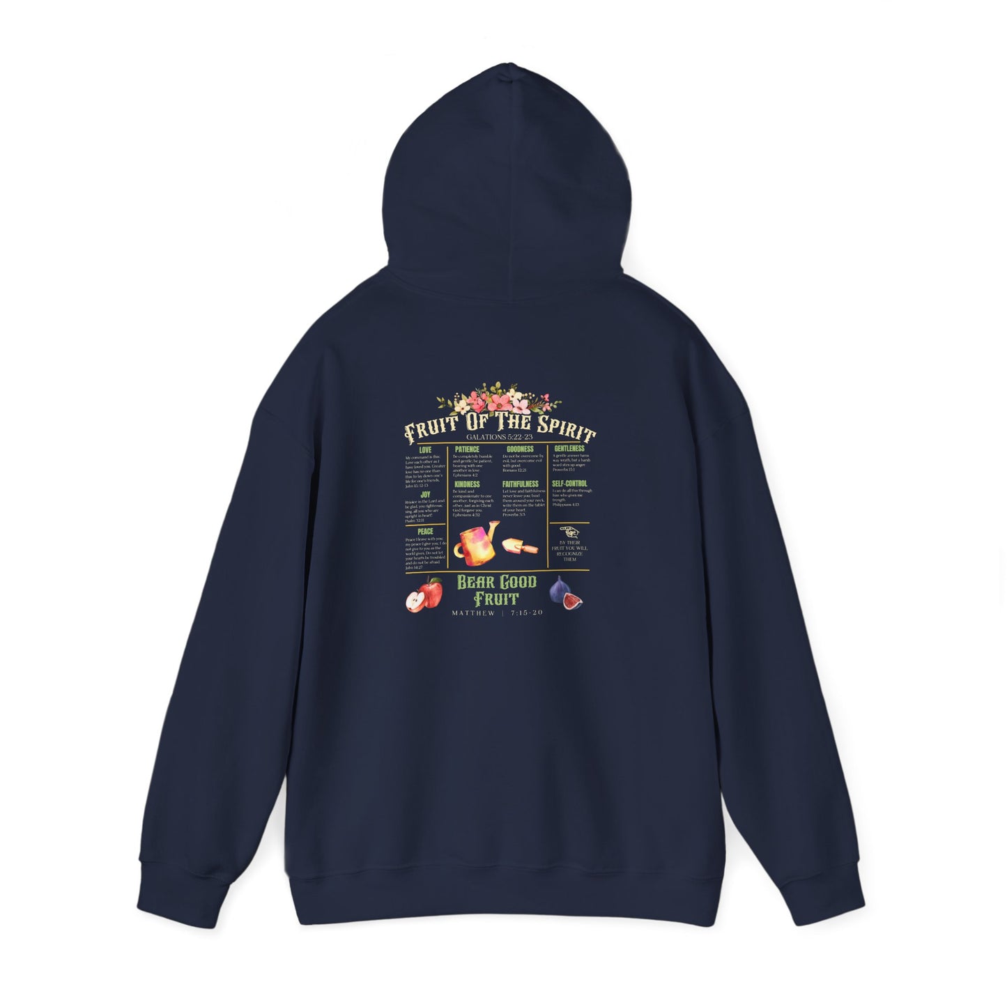 Fruit of the Spirit Hoodie – Christian Bible Verse Jesus Prayer Pullover