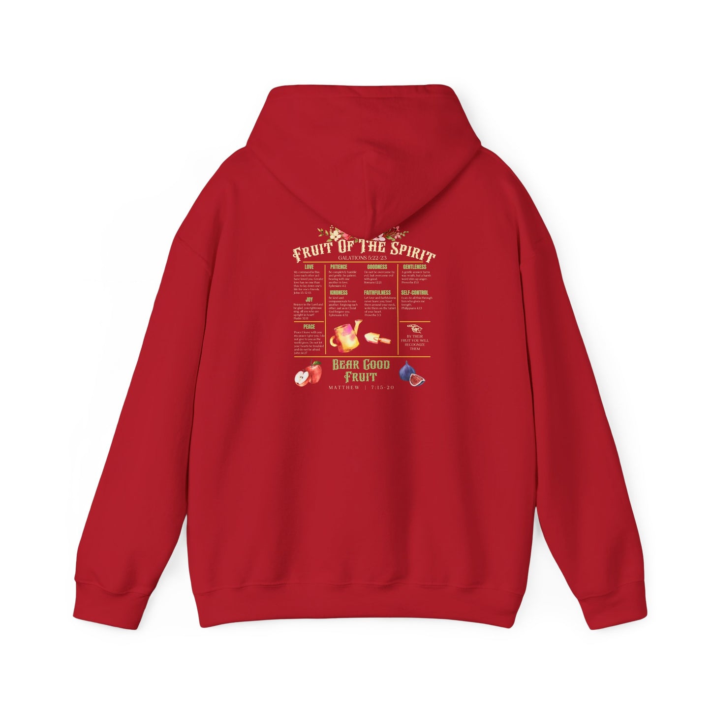 Fruit of the Spirit Hoodie – Christian Bible Verse Jesus Prayer Pullover