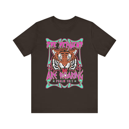The Heavens Are Roaring Shirt – Psalm 19:1 Tiger Christian Faith Tee
