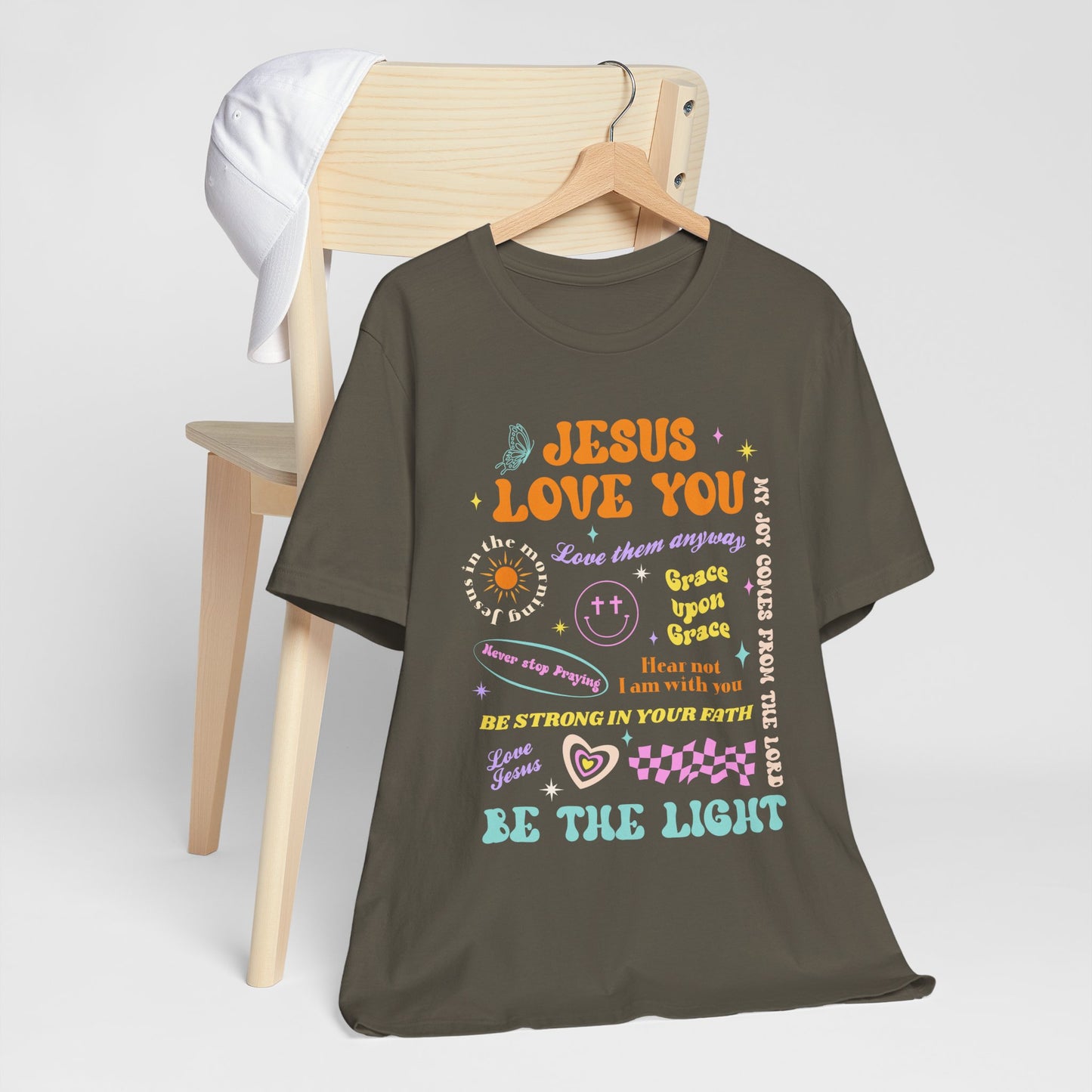 Jesus Loves You Shirt – Groovy Retro Christian Faith Encouragement Bible Tee