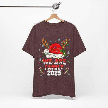 We Are Family 2025 Shirt – Matching Christmas Tree Santa Holiday Pajama Tee