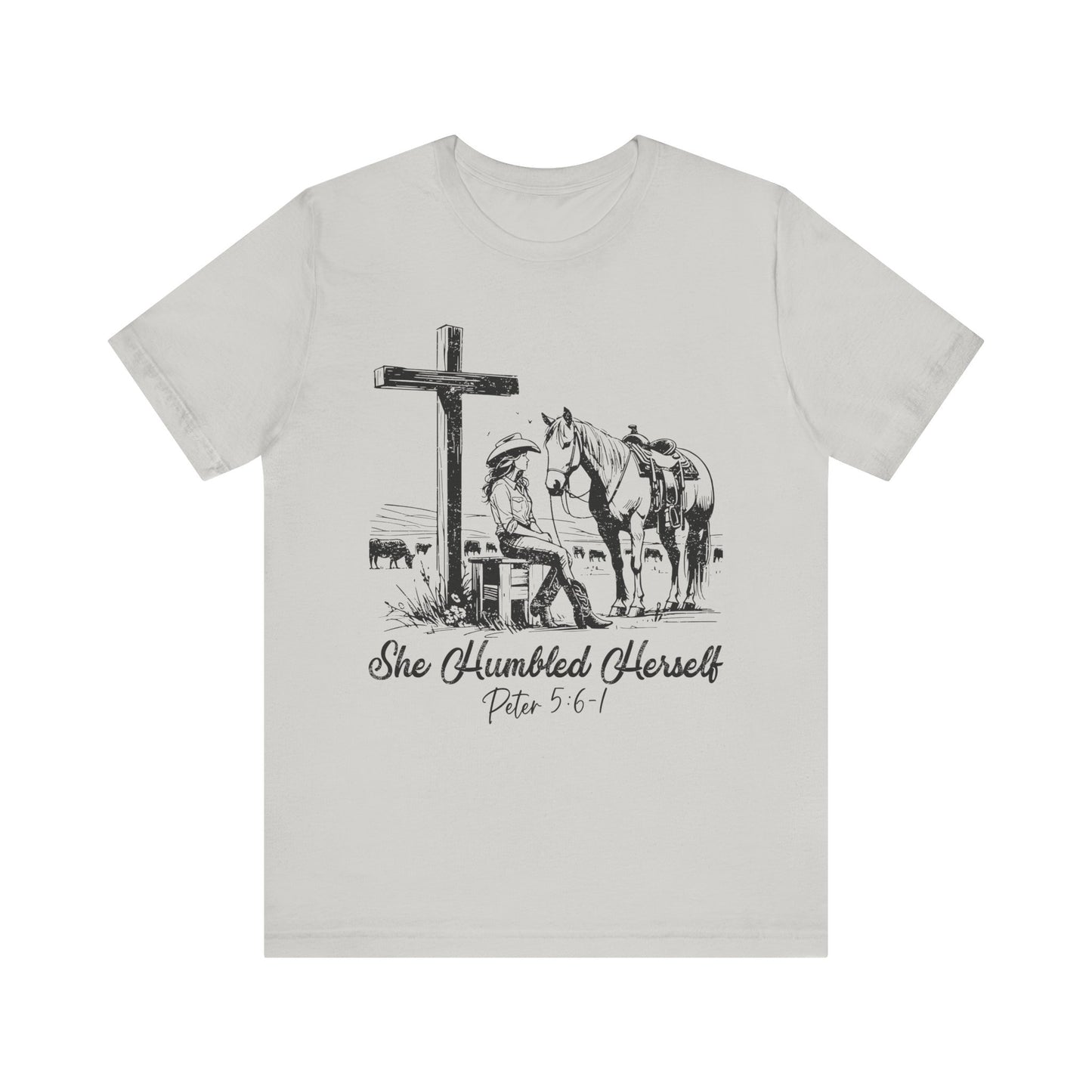 She Humbled Herself Shirt – Christian Faith Western Rodeo Country Tee