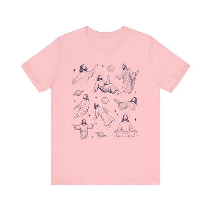 Floating Jesus Space Shirt – Funny Faith Christian Galaxy Jesus Tee