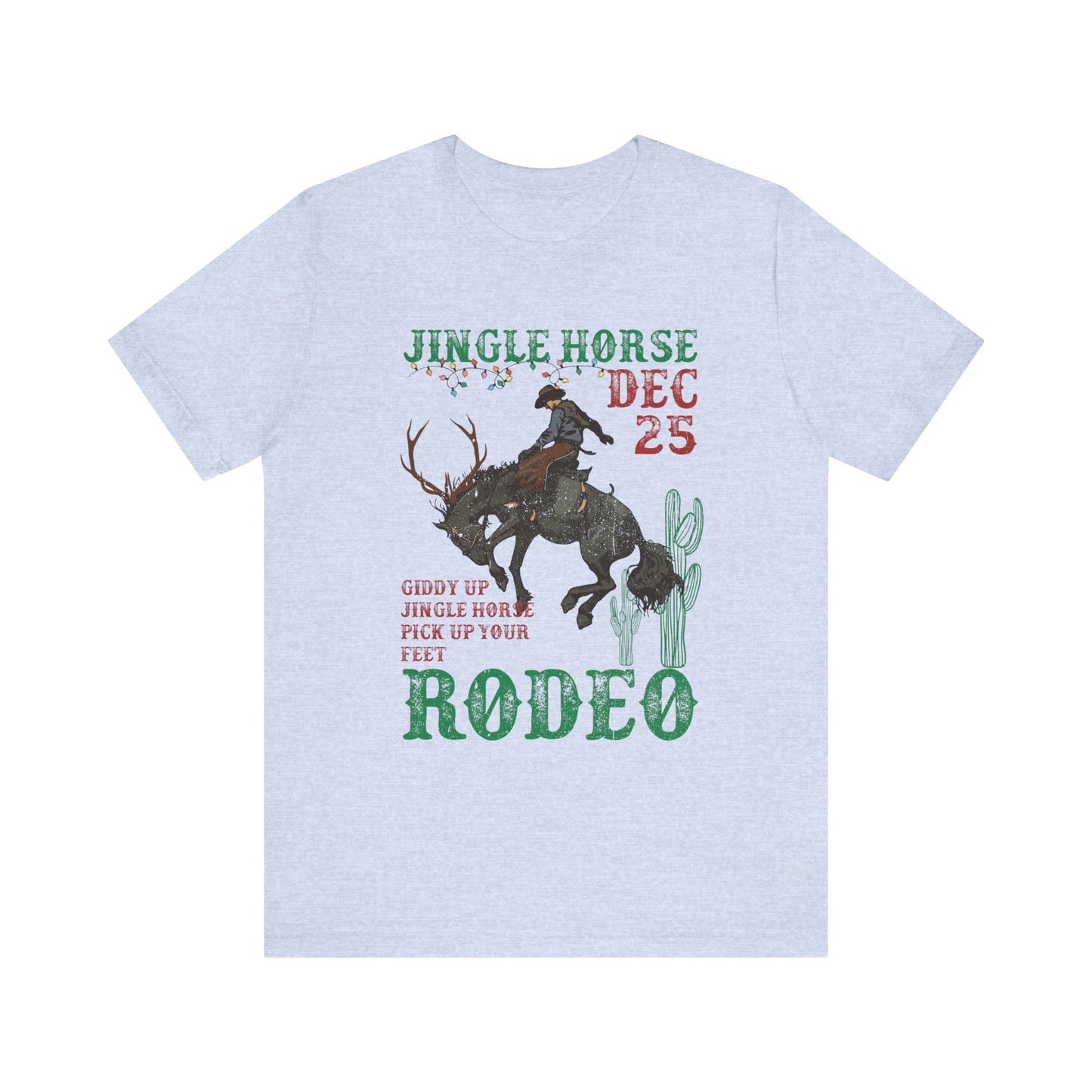 Giddy Up Jingle Horse Shirt – Western Rodeo Howdy Christmas Holiday Tee
