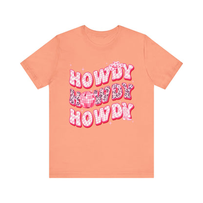 Howdy Pink Cowgirl Shirt – Leopard Disco Western Rodeo Country Girl Tee