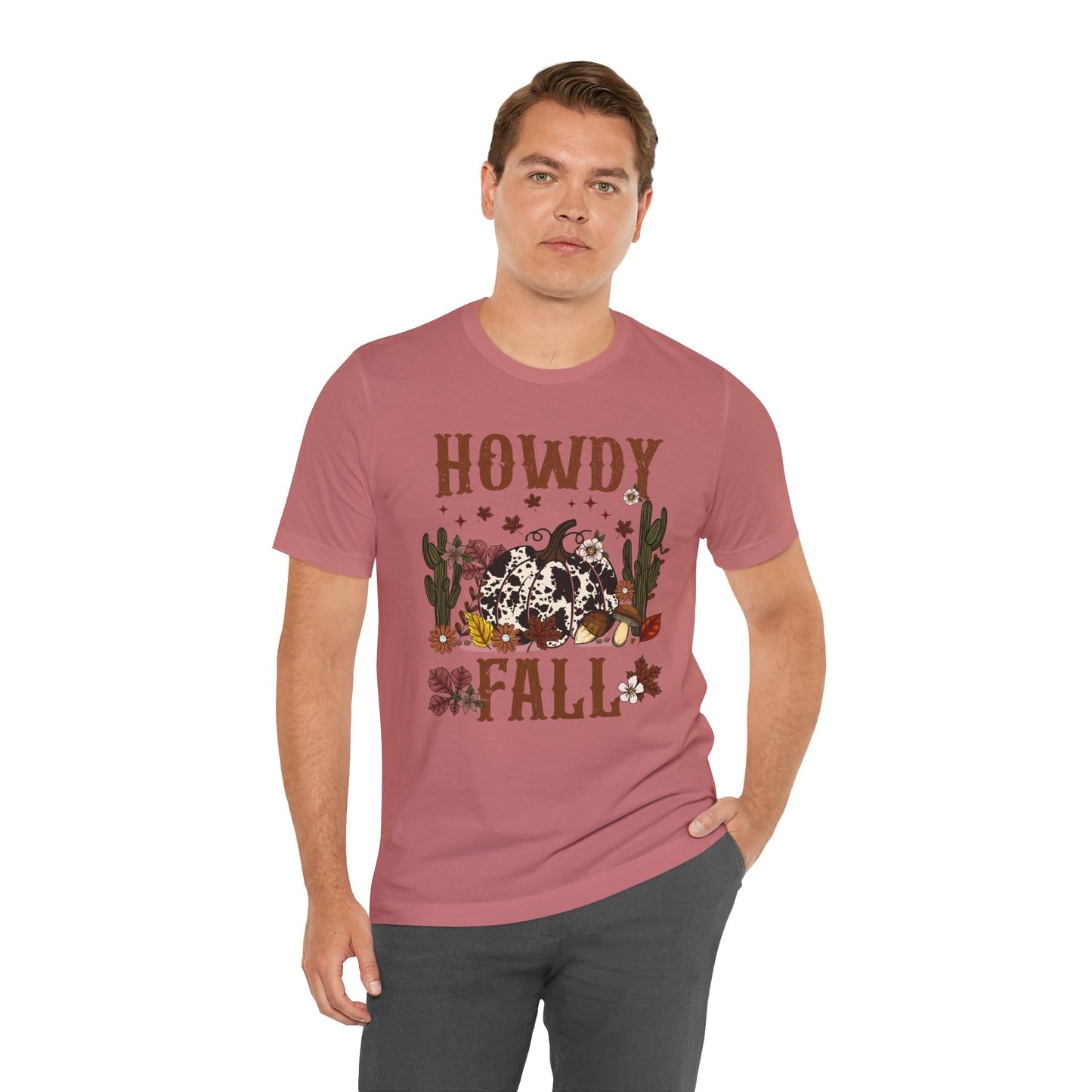 Retro Howdy Fall Shirt – Western Cowboy Pumpkin Country Thanksgiving Tee