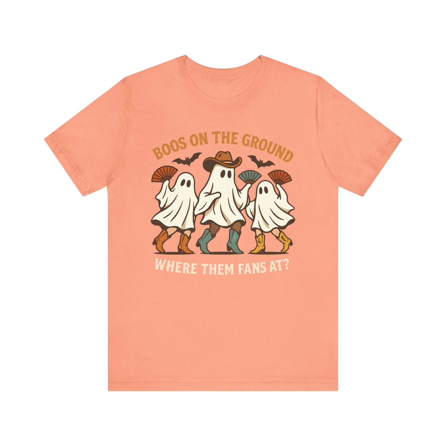 Boos on the Ground Shirt – Funny Western Cowgirl Ghost Squad Halloween Tee