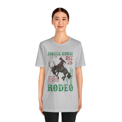 Giddy Up Jingle Horse Shirt – Western Rodeo Howdy Christmas Holiday Tee