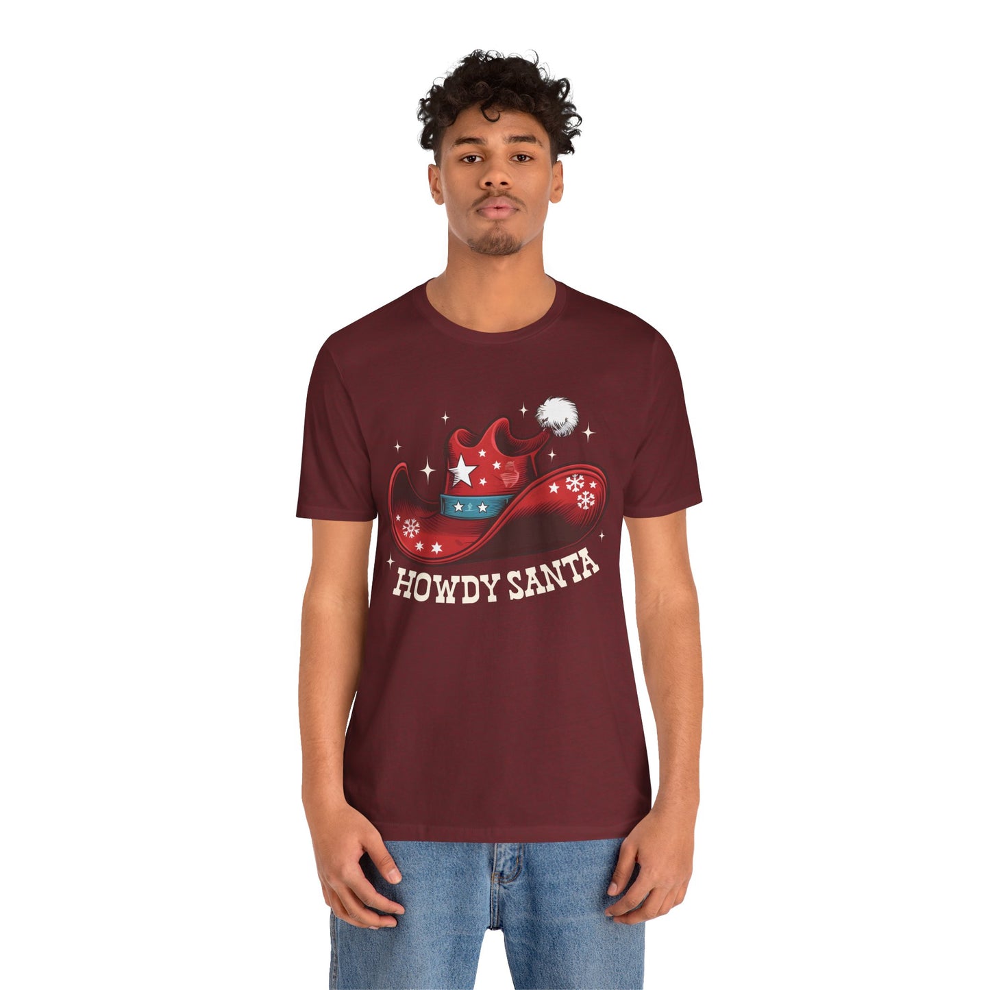 Howdy Santa Shirt – Funny Cowboy Claus Western Christmas Holiday Pajama Tee