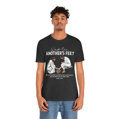 Wash One Another’s Feet Shirt – John 13:14 Christian Servant Heart Tee