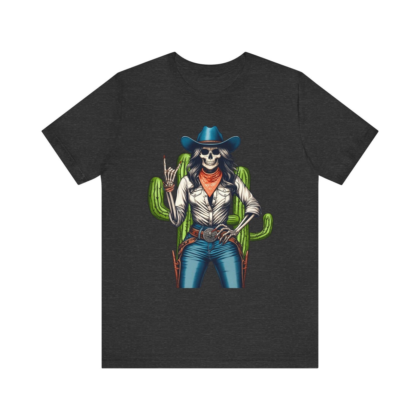 Howdy Skull Cowgirl Shirt – Skeleton Rock Hand Western Rodeo Texas Tee