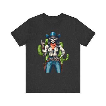 Howdy Skull Cowgirl Shirt – Skeleton Rock Hand Western Rodeo Texas Tee