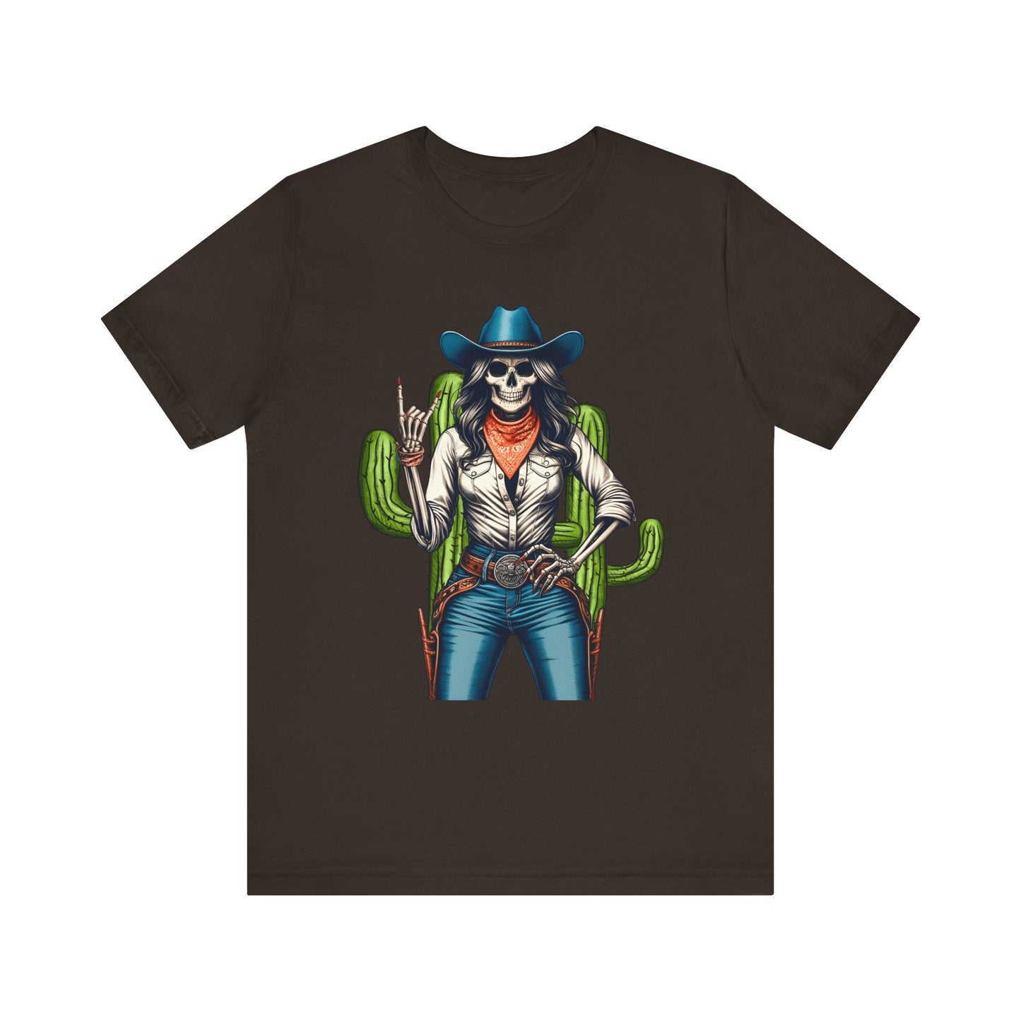 Howdy Skull Cowgirl Shirt – Skeleton Rock Hand Western Rodeo Texas Tee