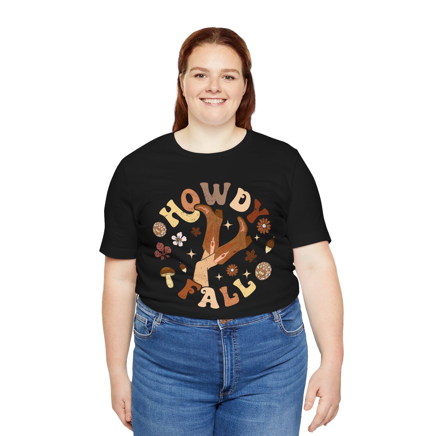 Retro Groovy Howdy Fall Shirt – Western Cowgirl Thanksgiving Rodeo Tee