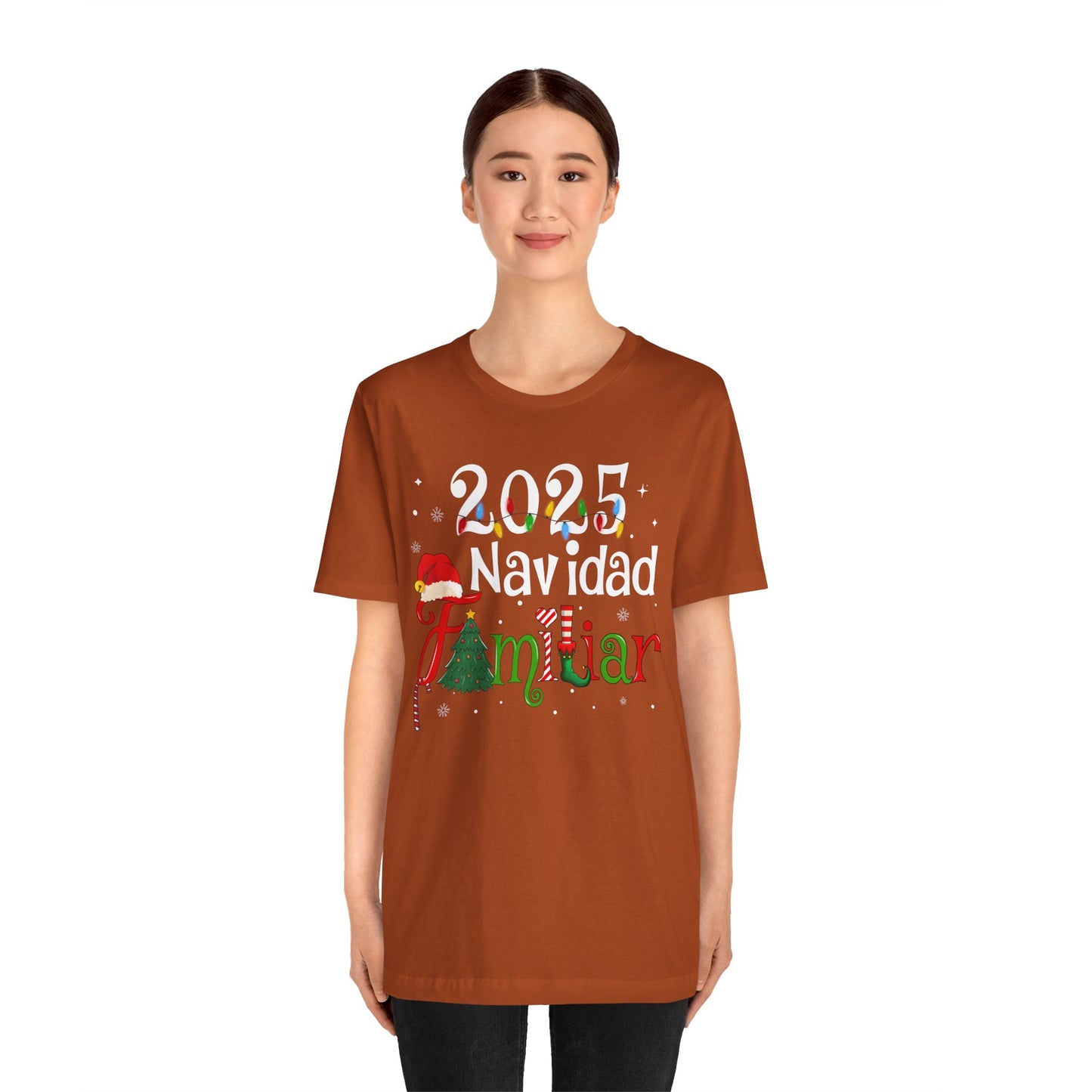 Navidad Familiar 2025 Shirt – Spanish Feliz Navidad Matching Holiday Tee