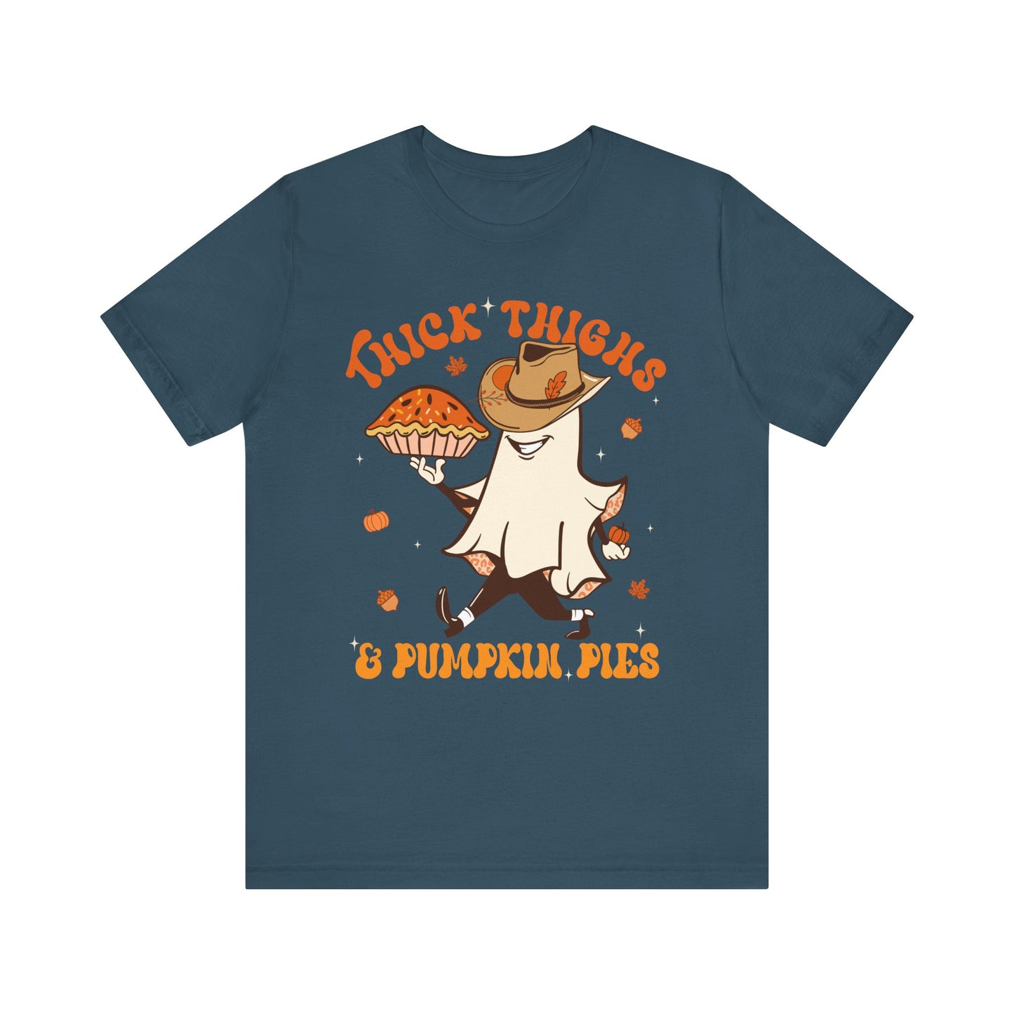 Thick Thighs Pumpkin Pies Shirt – Funny Howdy Ghost Western Halloween Tee