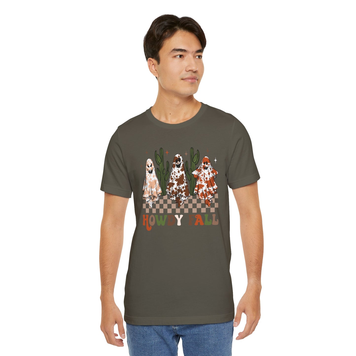 Howdy Fall Retro Ghost Shirt – Western Cowboy Cowgirl Halloween Tee