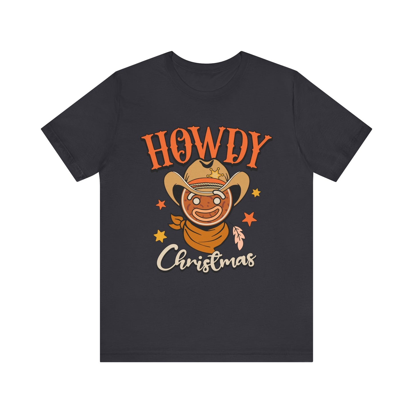 Christmas Howdy Cowboy Gingerbread Shirt – Funny Retro Western Holiday Pajama Tee
