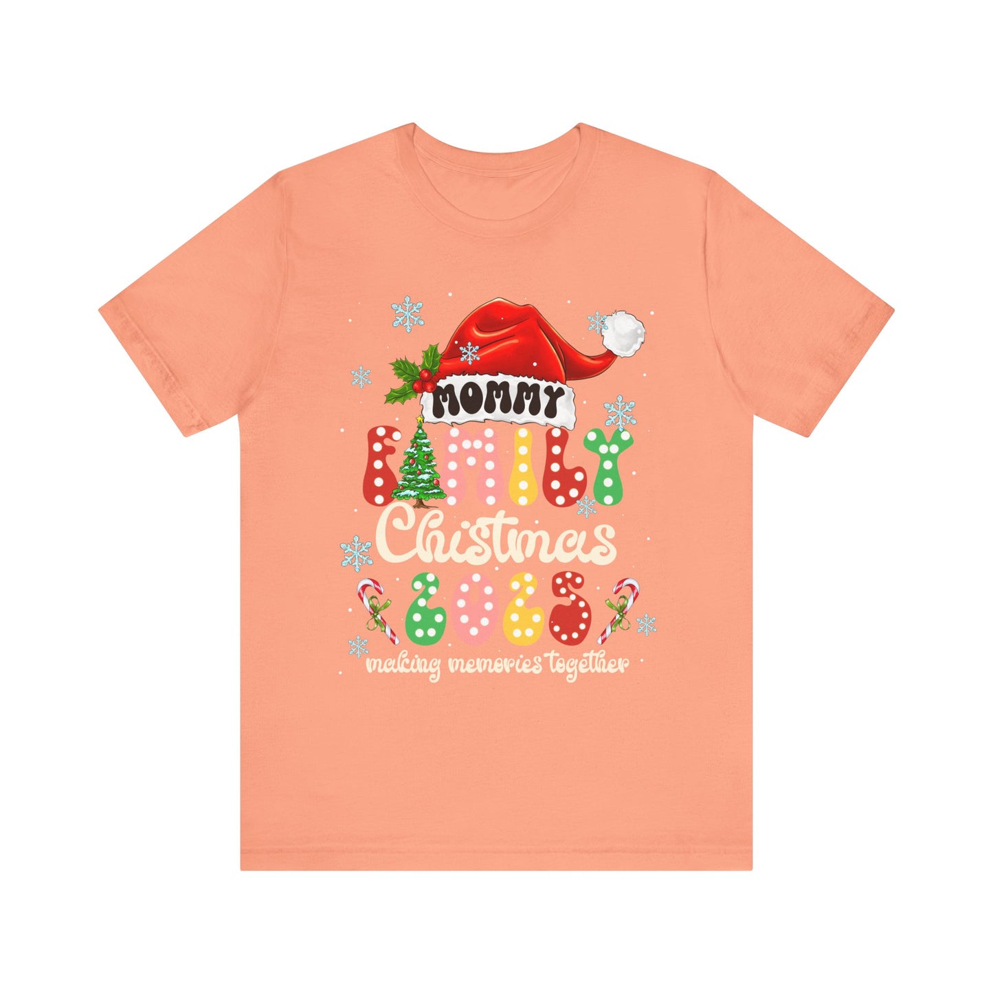 Mommy Family Christmas 2025 Shirt – Cute Matching Polka Dot Holiday Tee