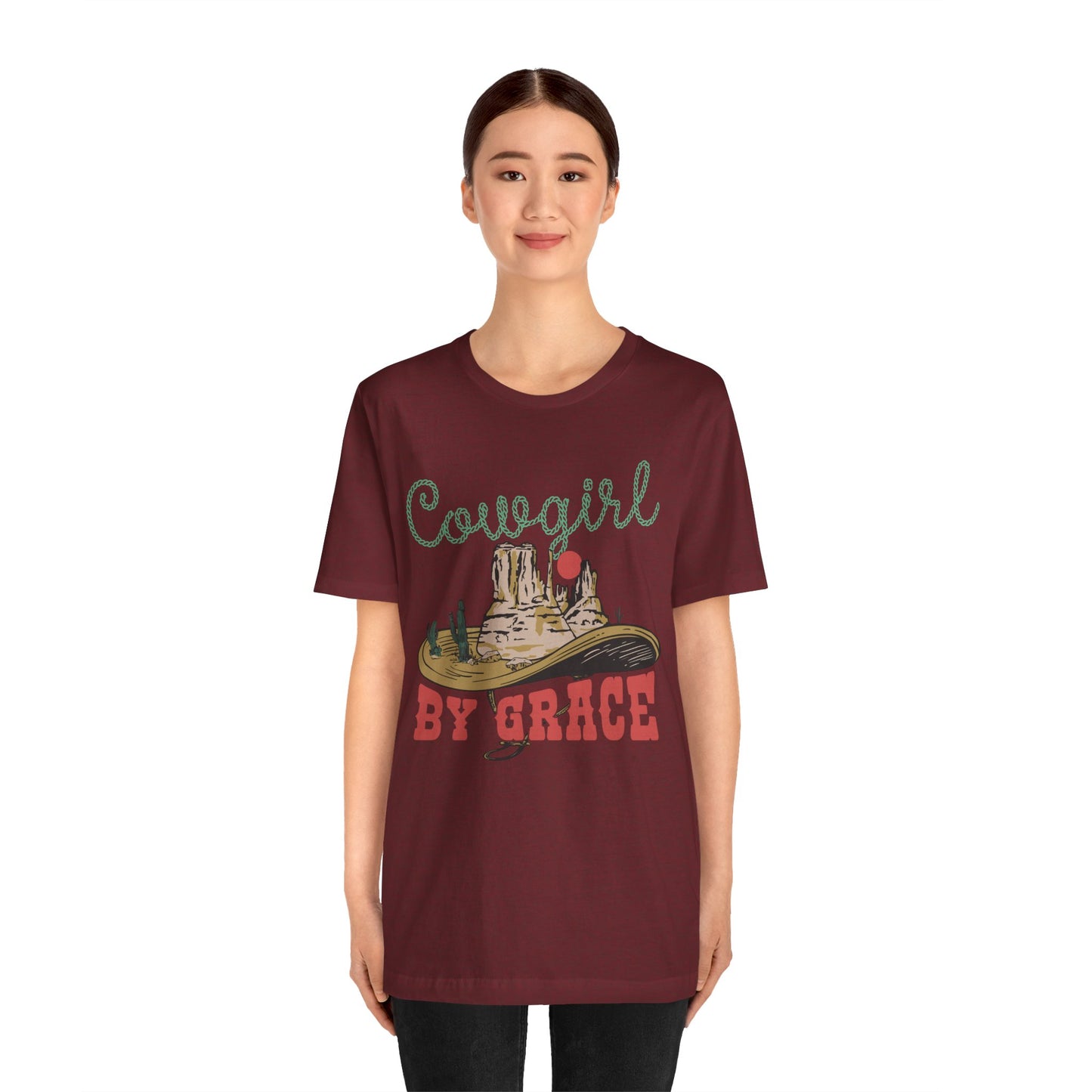 Cowgirl By Grace Shirt – Vintage Christian Western American Rodeo Tee