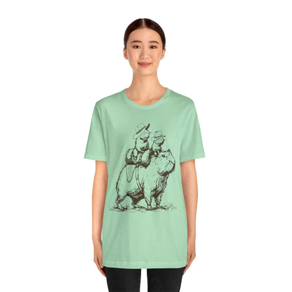 Vintage Rat Riding Capybara Shirt – Funny Western Cowboy Rodeo Tee