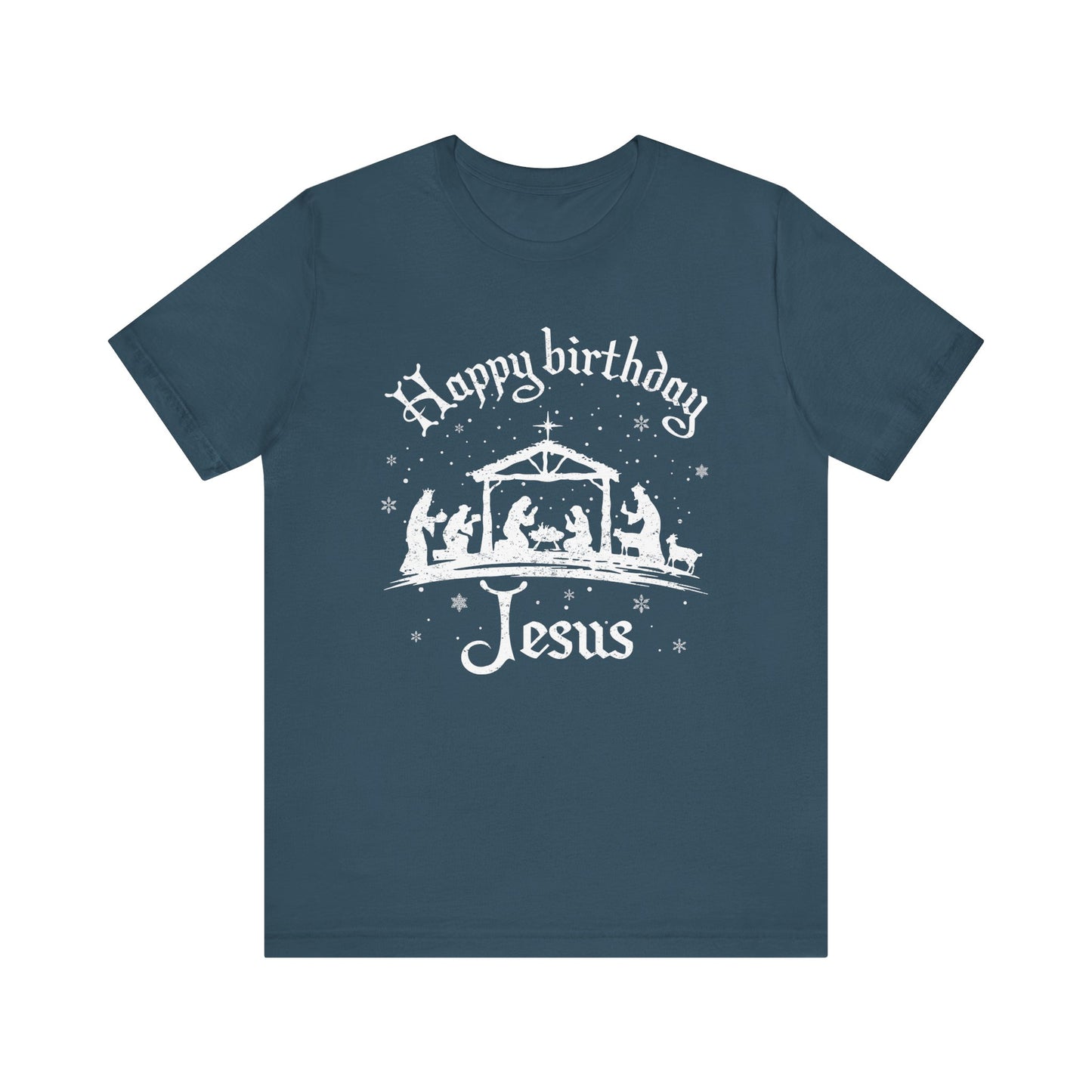 Happy Birthday Jesus Shirt – Christian Nativity Faith-Focused Christmas Tee