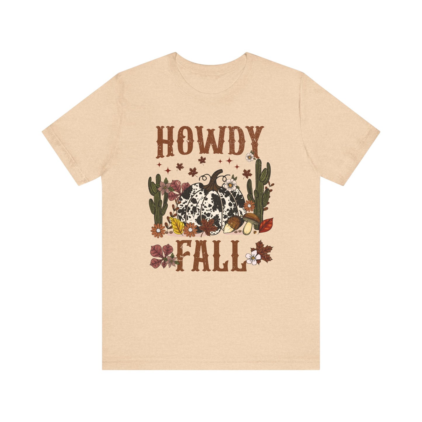 Retro Howdy Fall Shirt – Western Cowboy Pumpkin Country Thanksgiving Tee