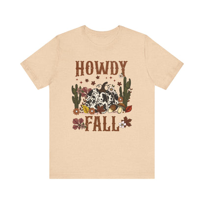 Retro Howdy Fall Shirt – Western Cowboy Pumpkin Country Thanksgiving Tee