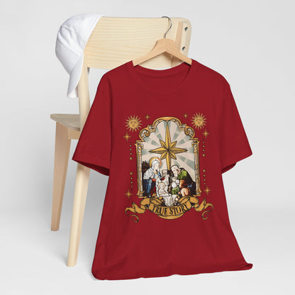 True Story Jesus Shirt – Christian Nativity Christmas Pajama Faith Tee
