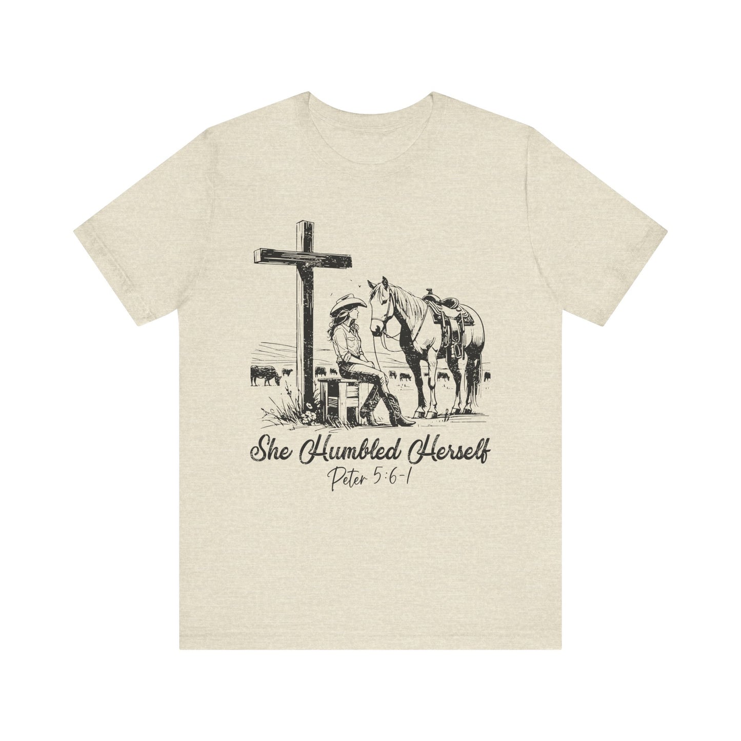 She Humbled Herself Shirt – Christian Faith Western Rodeo Country Tee