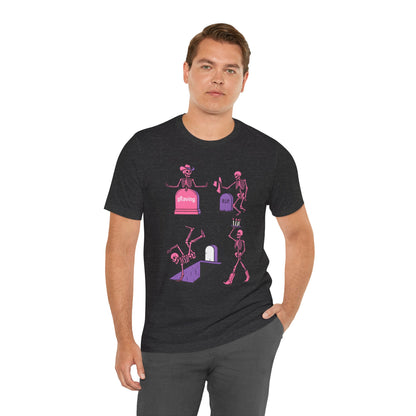 Graving Skeleton Cowgirl Shirt – Funny Western Halloween Rodeo Tee