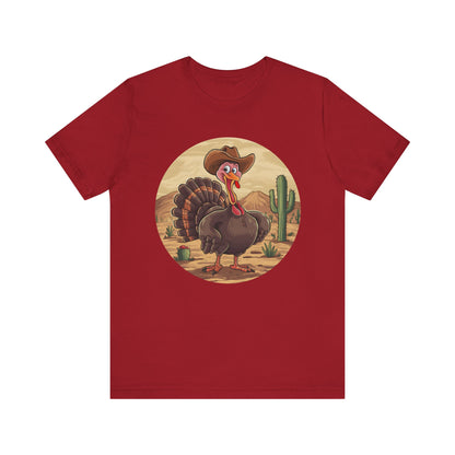 Western Thanksgiving Cowboy Turkey Shirt – Texas Desert Cowgirl Tee