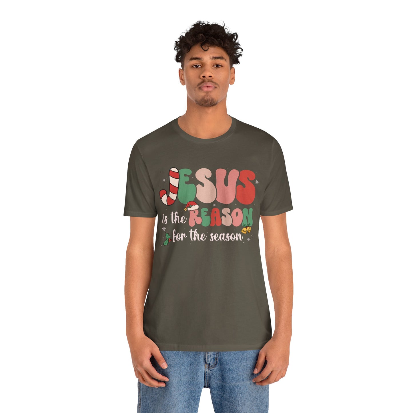 Retro Groovy Jesus Christmas Shirt – Vintage Christian Faith Holiday Tee