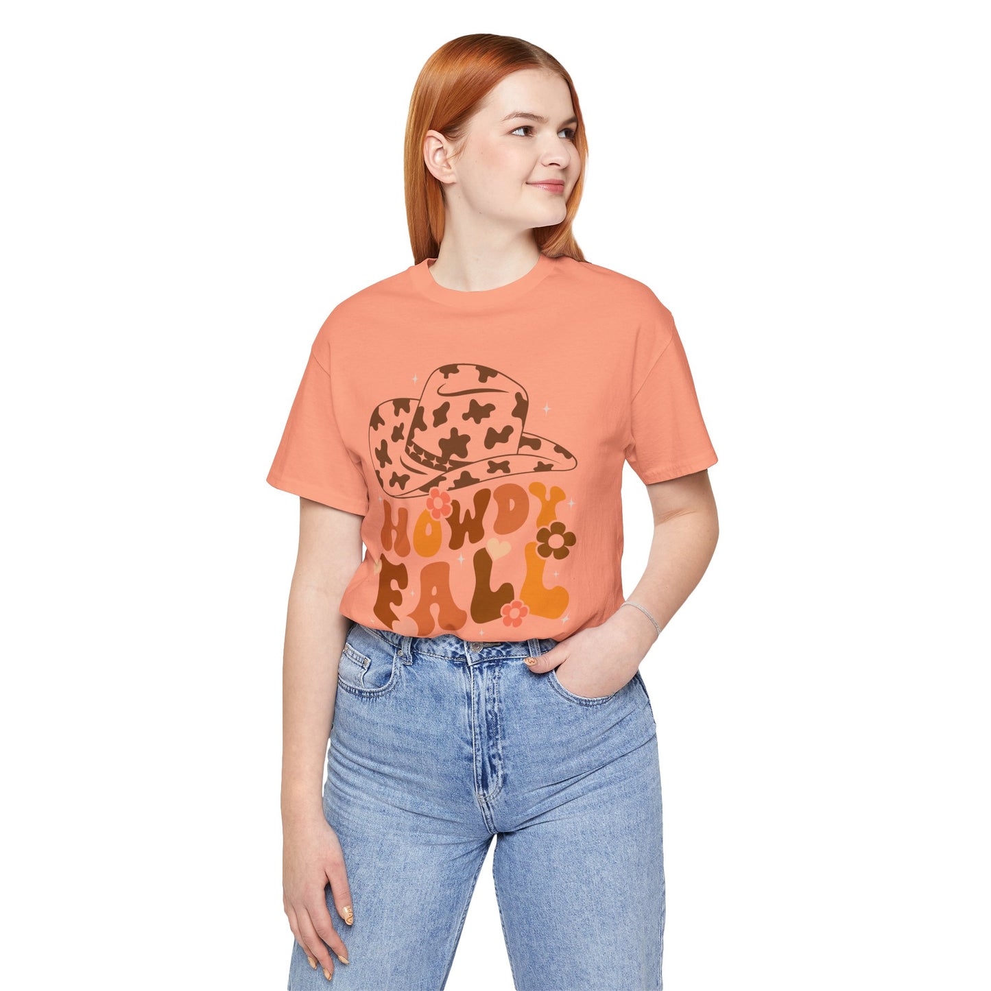 Retro Groovy Howdy Fall Shirt – Western Cowboy Pumpkin Thanksgiving Tee