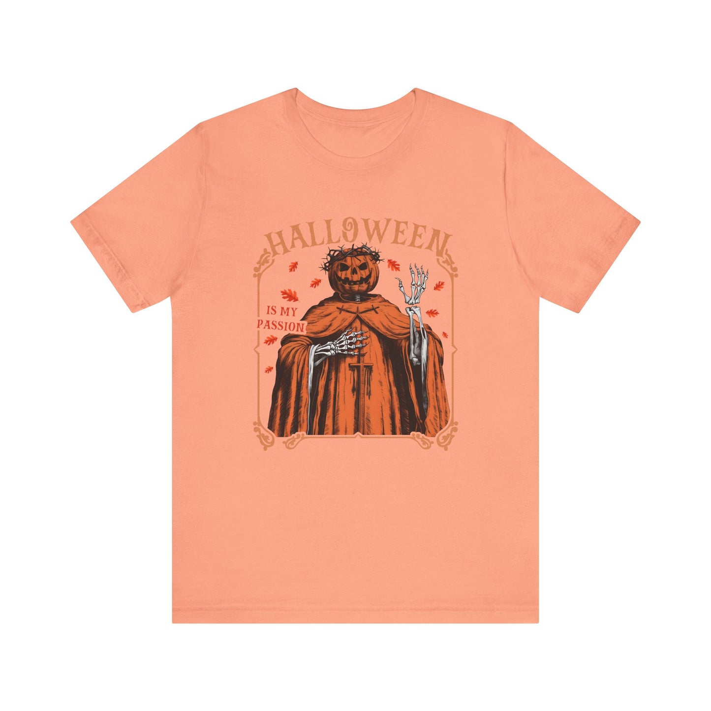 Halloween Is My Passion Jesus Cross Christian Jack O Lantern T-Shirt