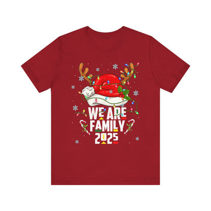 We Are Family 2025 Shirt – Afro Christmas Tree & Santa Matching Black Family Tee