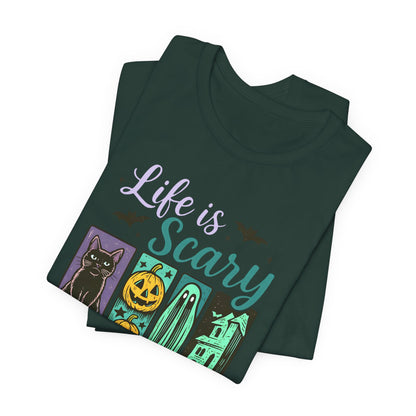 Life Is Scary Without Jesus Shirt – Christian Retro Halloween Faith Tee