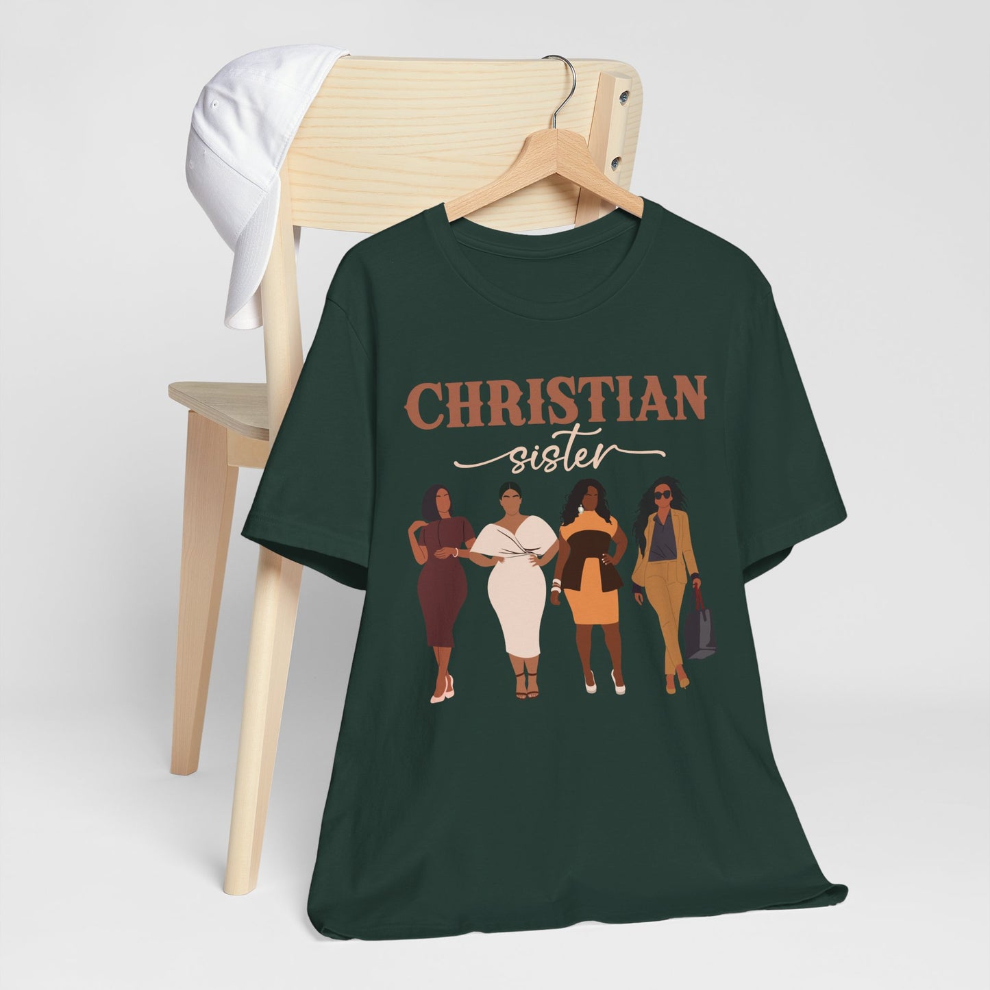 Christian Sister Melanin Shirt – Bold Black Woman of God Faith Graphic Tee