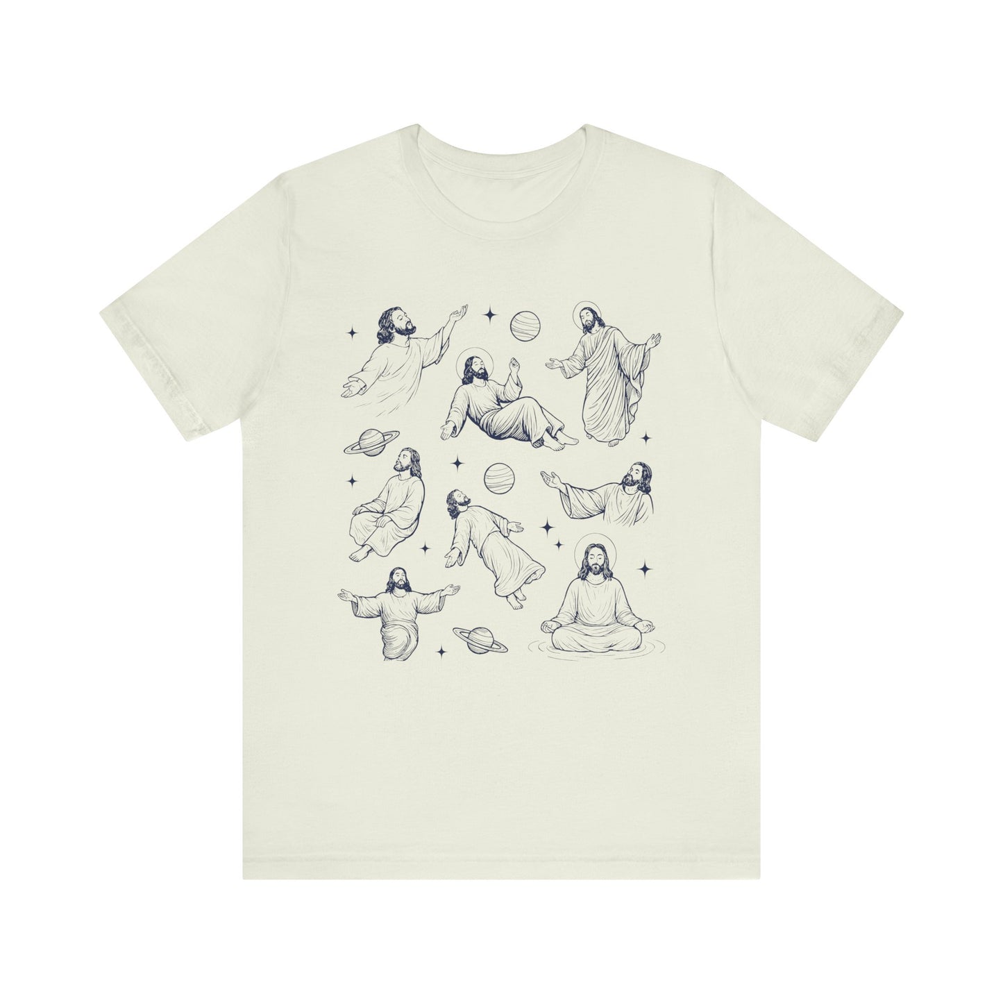 Floating Jesus Space Shirt – Funny Faith Christian Galaxy Jesus Tee