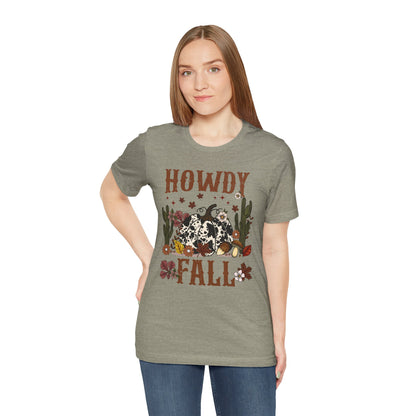 Retro Howdy Fall Shirt – Western Cowboy Pumpkin Country Thanksgiving Tee