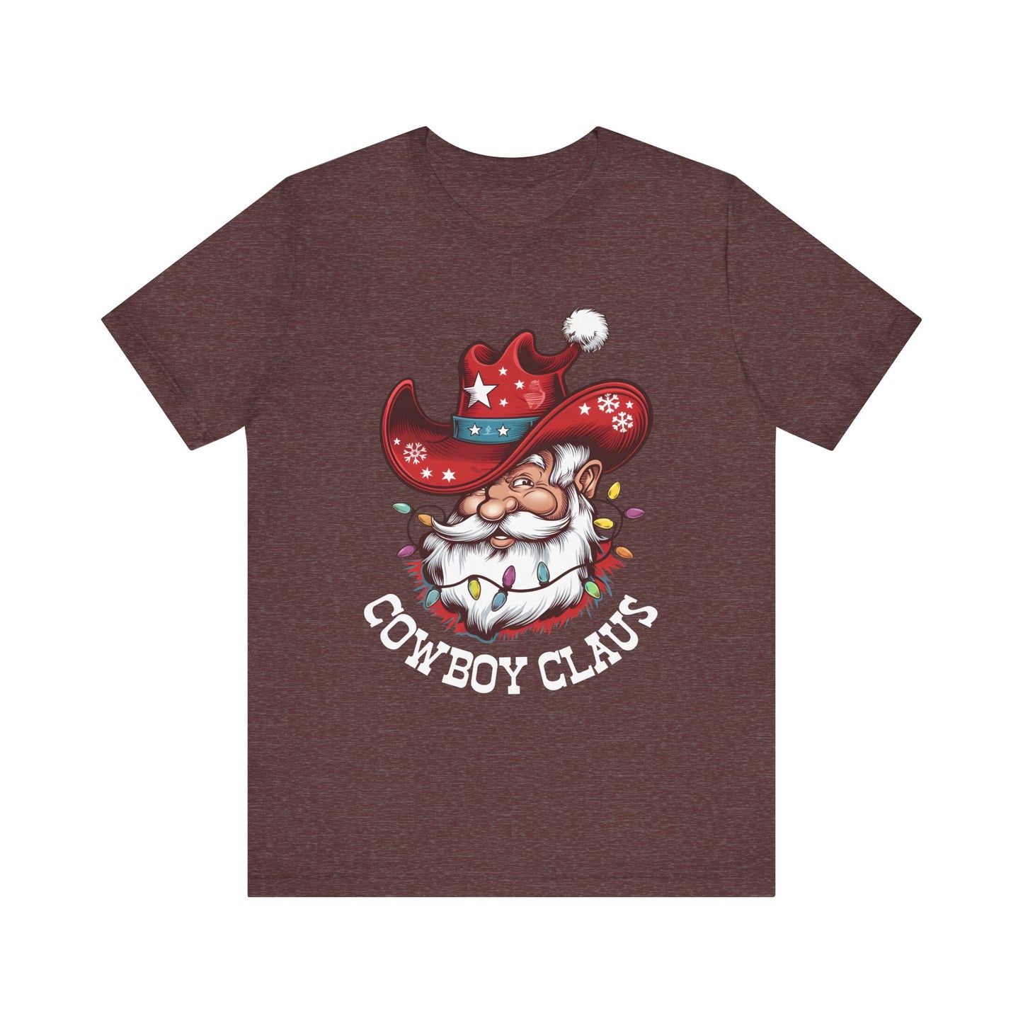 Cowboy Claus Shirt – Western Santa Hat Funny Cowboy Christmas Holiday Tee