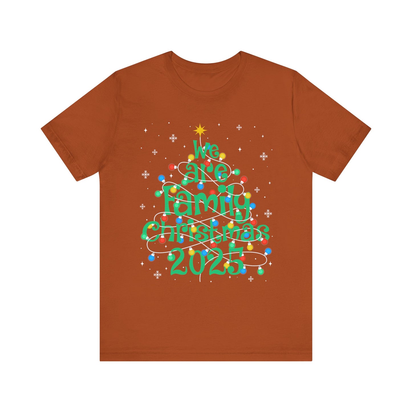 We Are Family Christmas 2025 Shirt – Matching Holiday Tree Lights Reunion Tee
