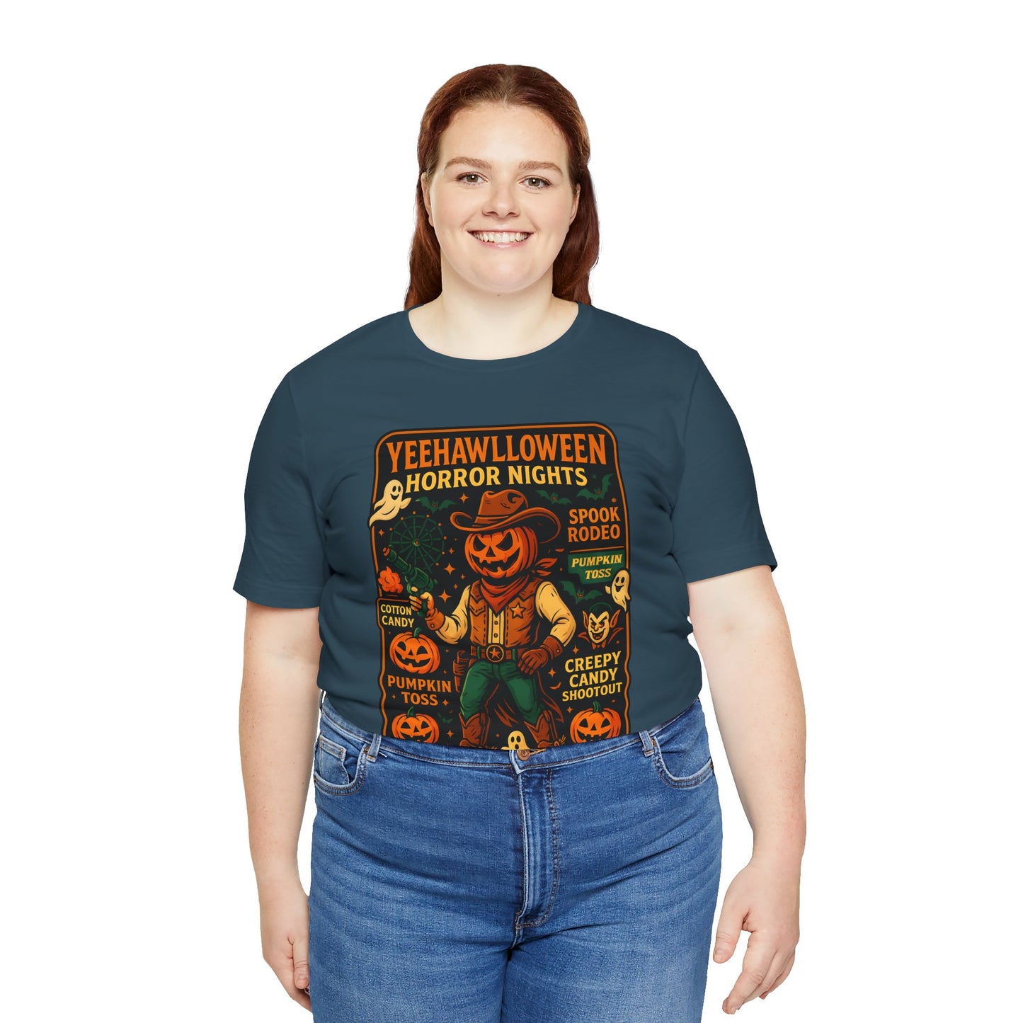Yeehawlloween Shirt – Western Rodeo Halloween Carnival Cowgirl Cowboy Tee