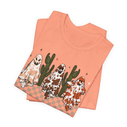 Howdy Fall Retro Ghost Shirt – Western Cowboy Cowgirl Halloween Tee