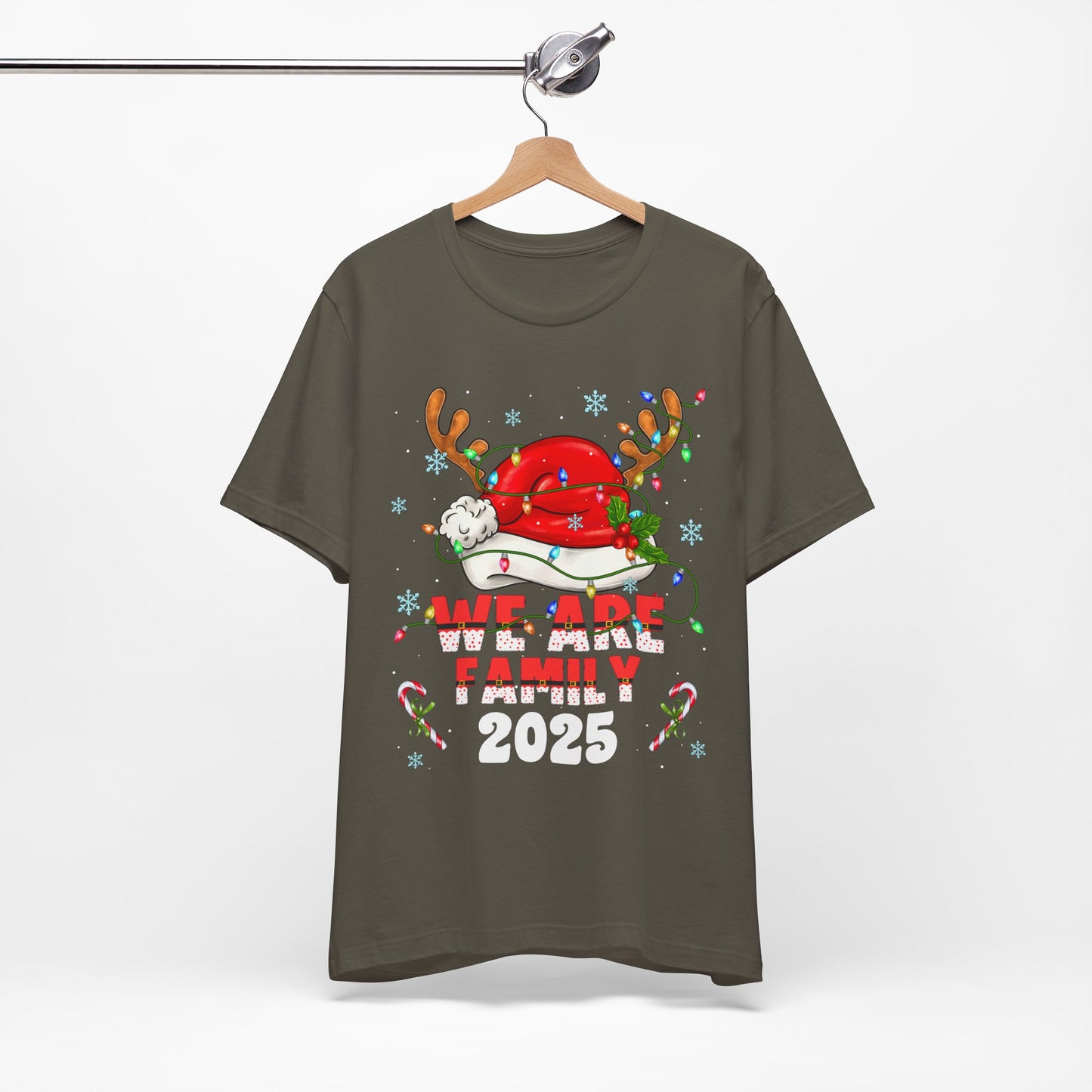 We Are Family 2025 Shirt – Matching Christmas Tree Santa Holiday Pajama Tee